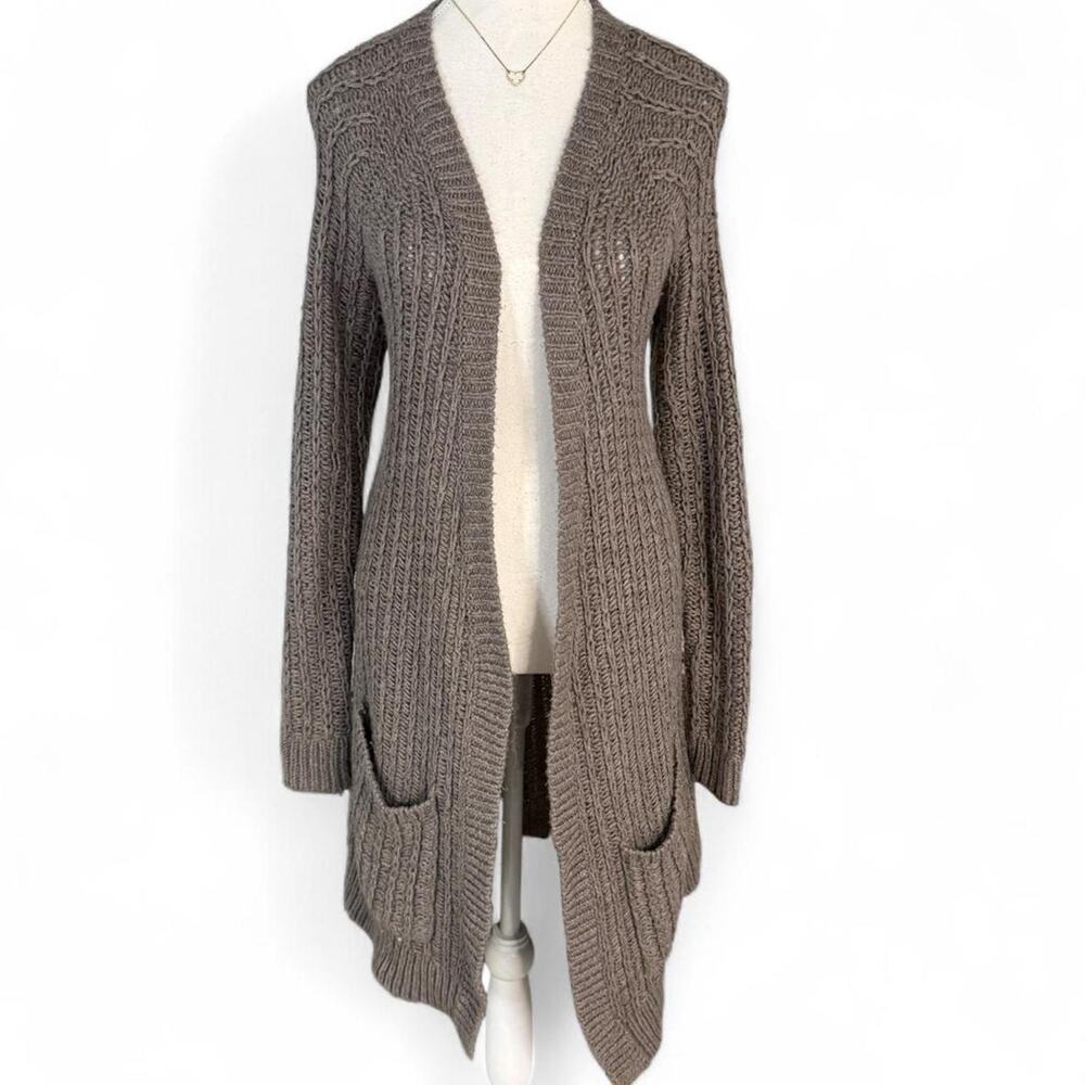 Long line cardigan Abercrombie & Fitch cable knit in size S nyc girl